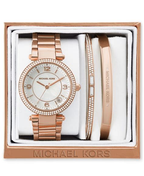 michael kors watch and bracelet set silver|Michael Kors matching sets.